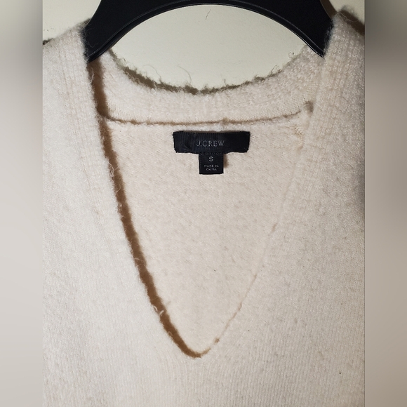 J Crew Stretch-wool V-neck tunic sweater Size S - Picture 7 of 8